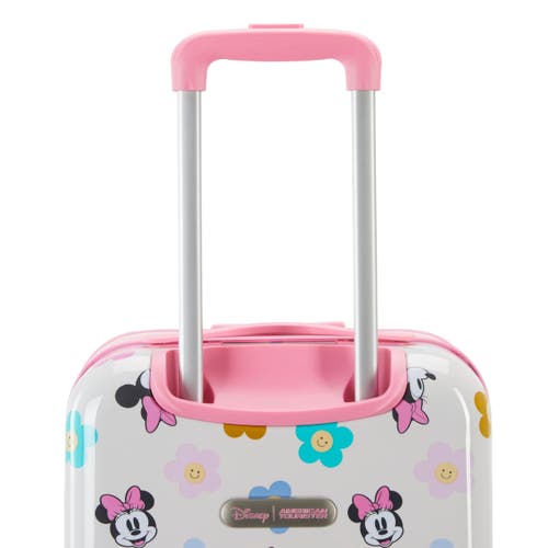 American Tourister Disney Hardside Carry On 18 Inch Luggage With Spinner Wheels In Pink