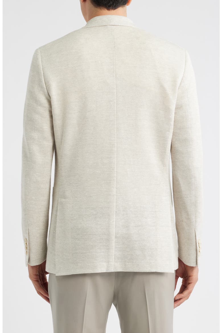 Hampton Tan Mélange Knit Linen Blend Sport Coat, Alternate, color, SAND
