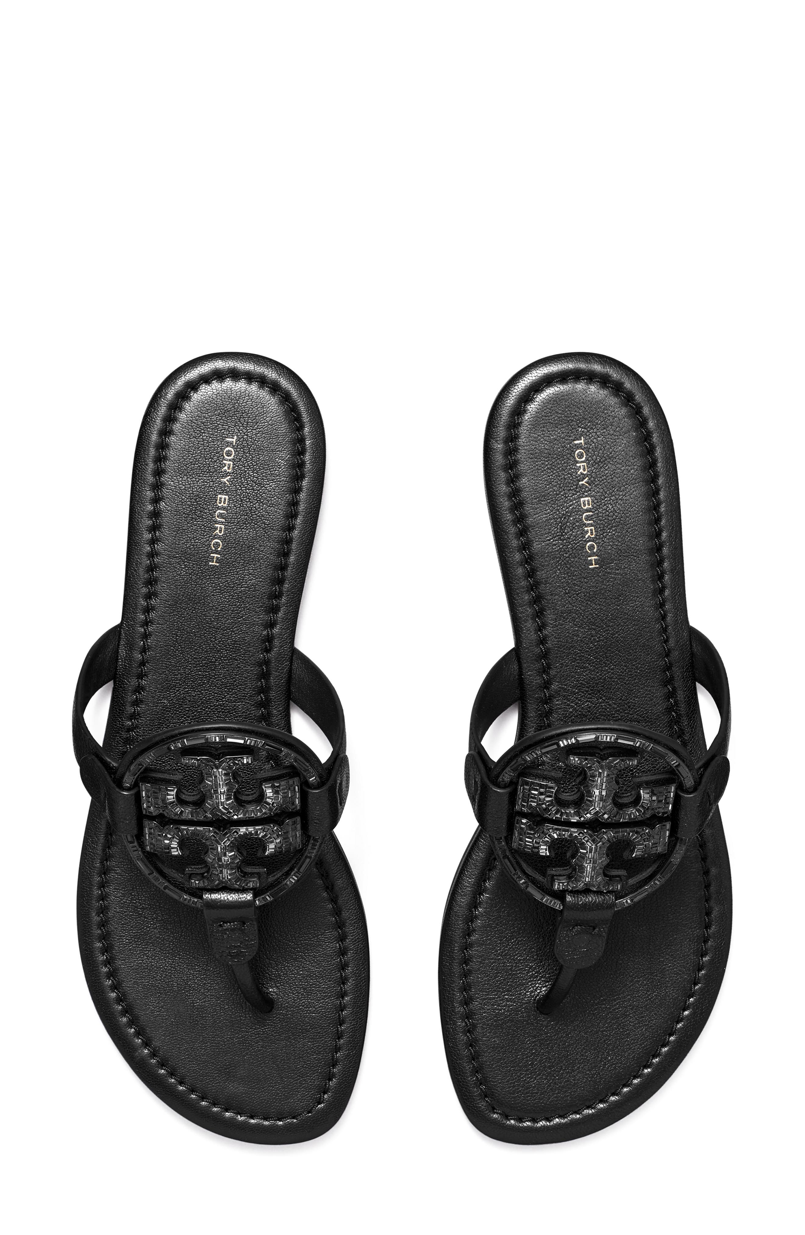 Tory Burch Miller Deco Thong Sandal, Alternate, color, 