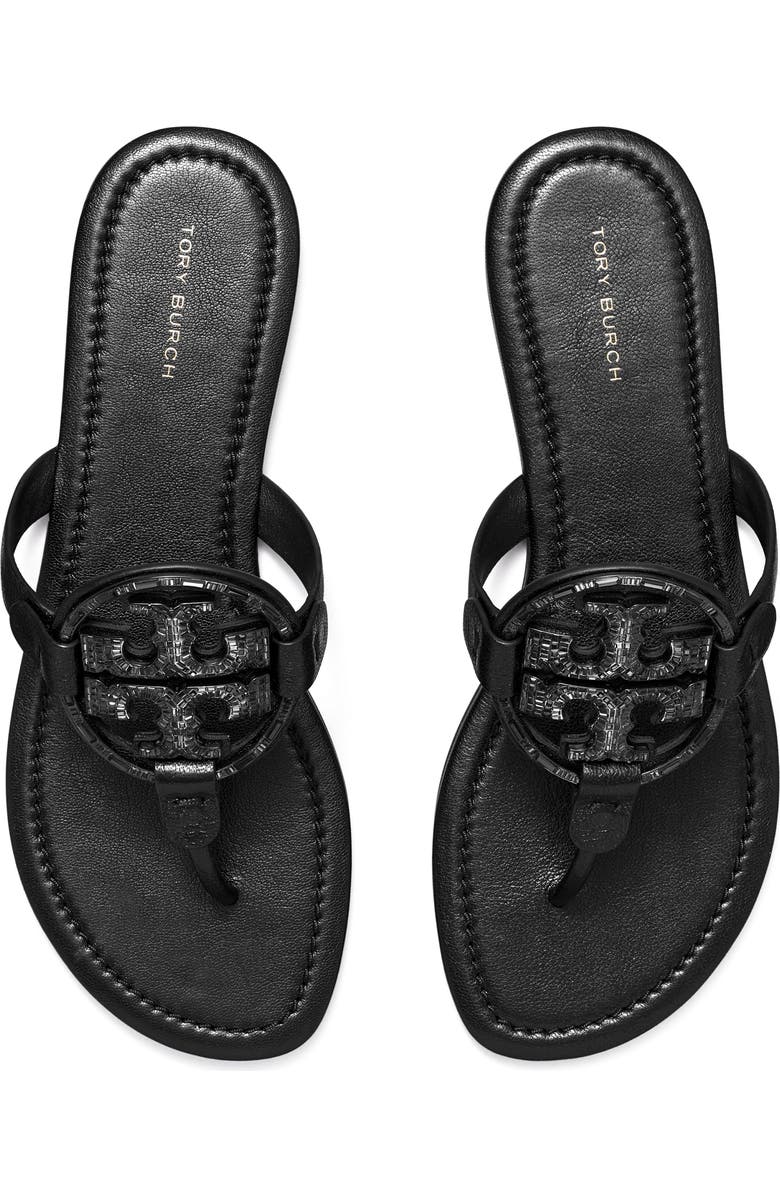 Tory Burch Miller Deco Thong Sandal, Alternate, color,