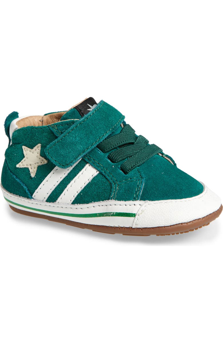 OLD SOLES Spruce Bub Sneaker, Main, color, Emerald Suede / Snow / Sporco