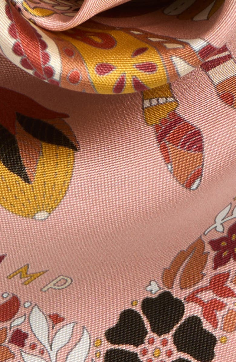 Longchamp Forest Square Silk Scarf, Alternate, color,