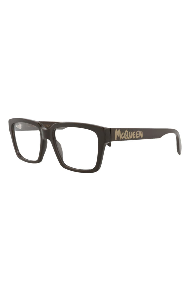 MCQ Optical Glasses, Alternate, color, Brown Brown Transparent