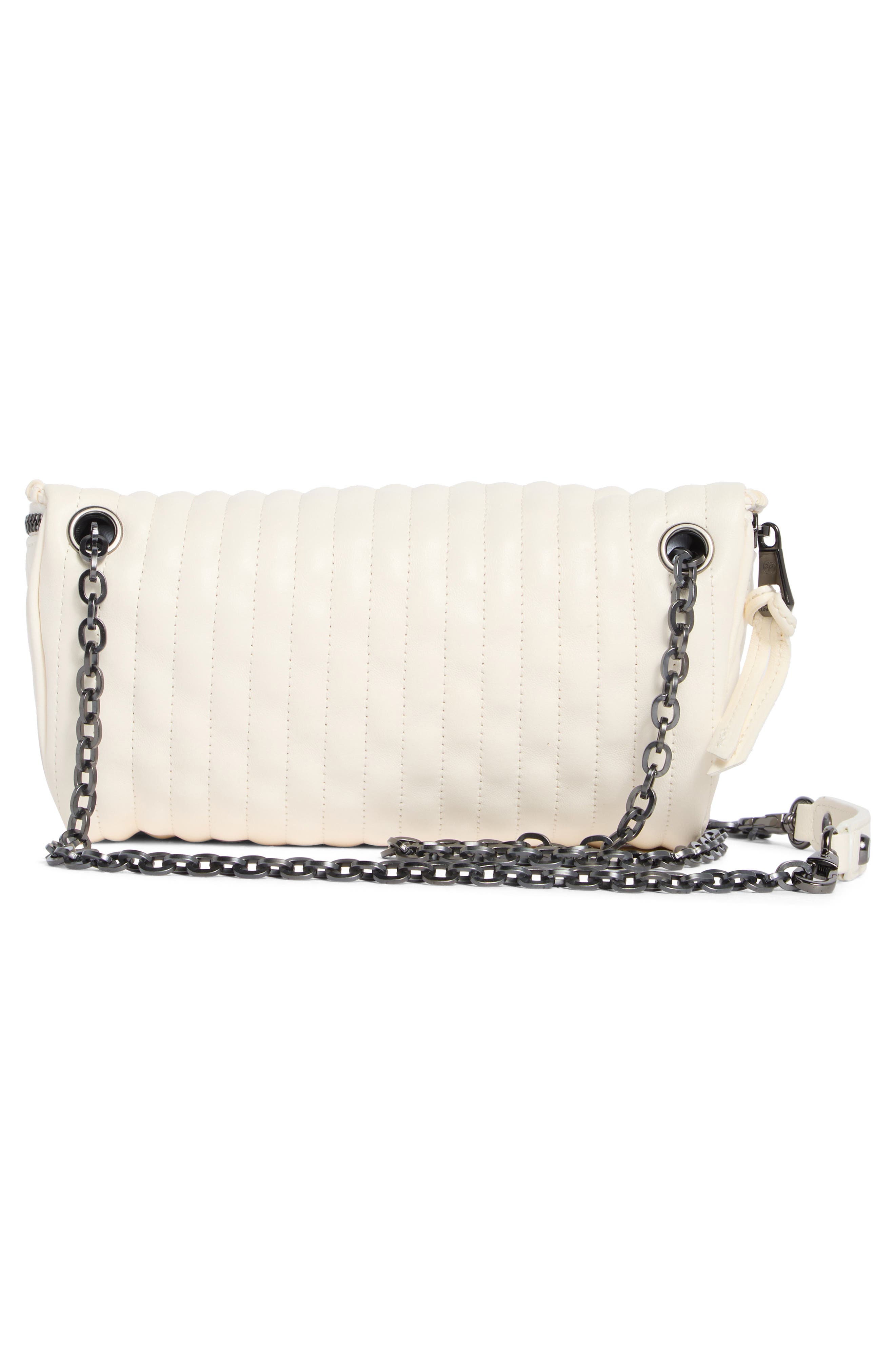 Longchamp Amazone Leather Belt Bag, Alternate, color, Ecru