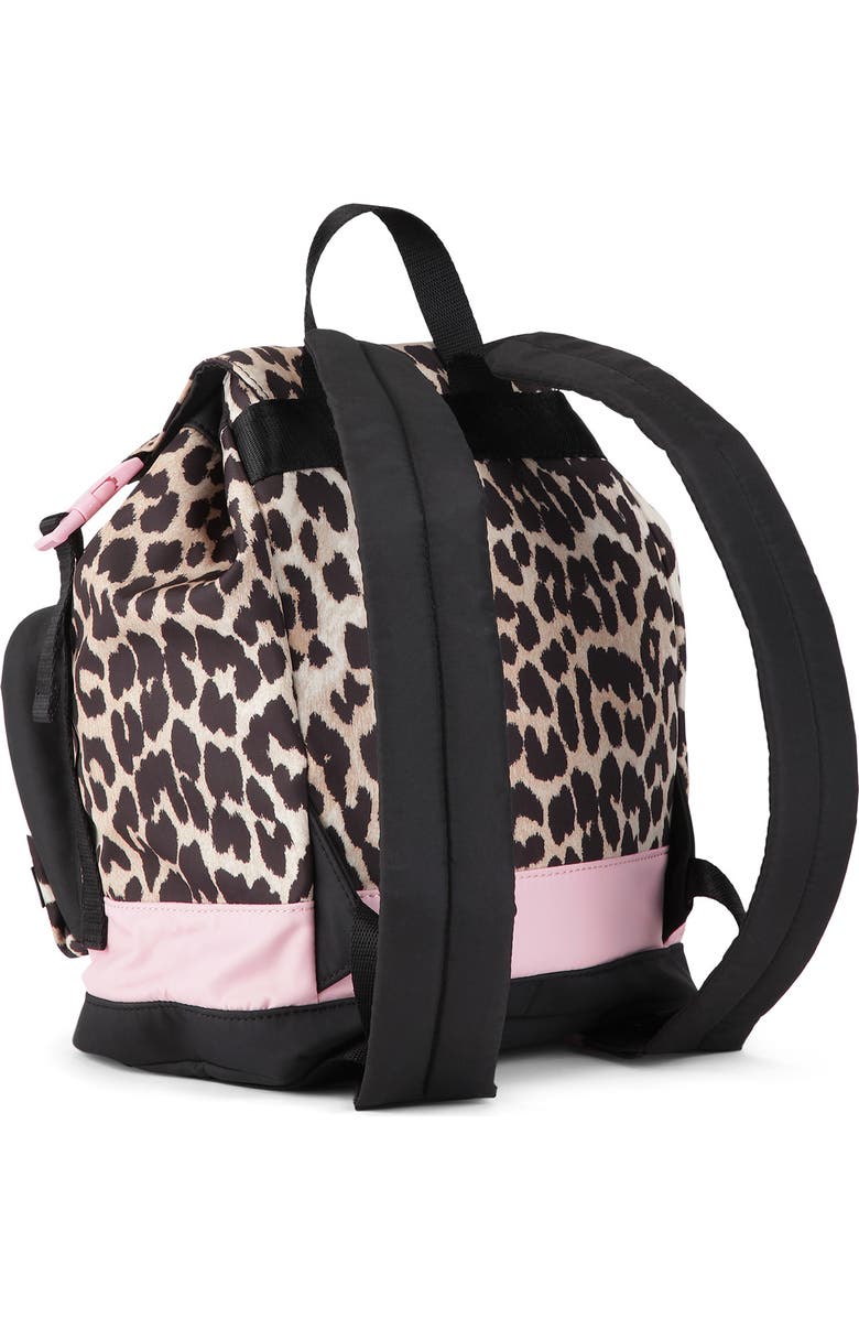 Ganni Small Recycled Polyester Tech Backpack, Alternate, color,