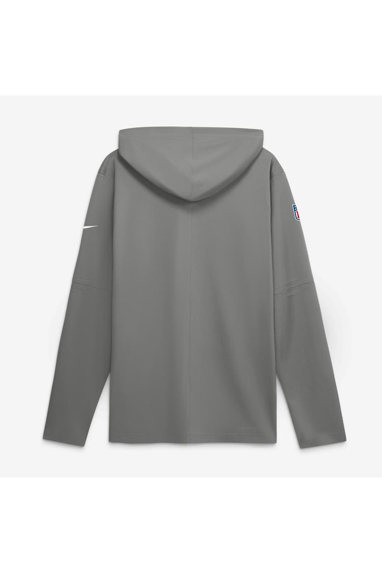 Men's Nike Gray Buffalo Bills Sideline Alternate Lightweight Long Sleeve Hooded Dri-FIT T-Shirt, Alternate, color, Gray