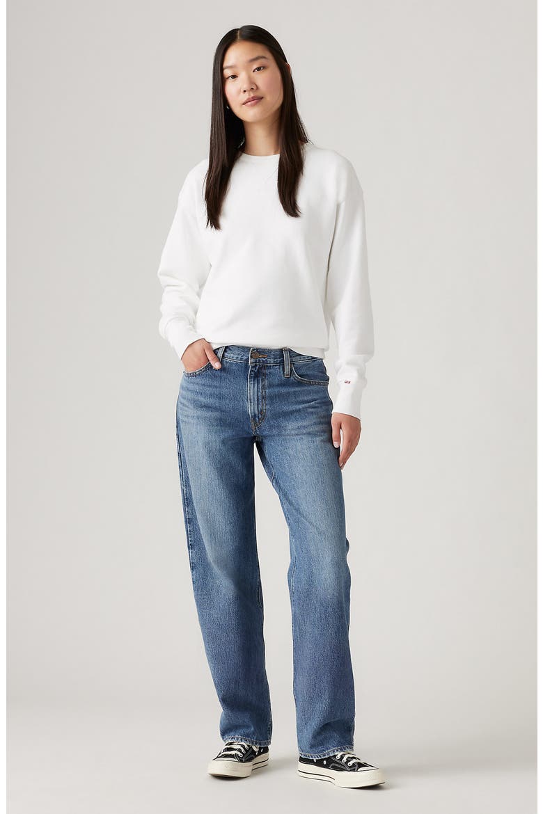 94 Mid Rise Baggy Jeans, Alternate, color, WORN MEMORY