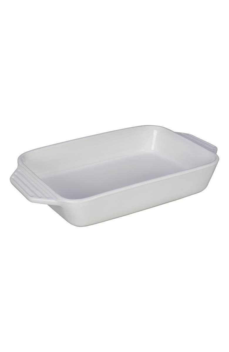 Le Creuset 3 1/4-Quart Rectangular Stoneware Casserole, Main, color,