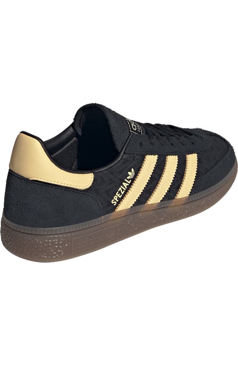 adidas Handball Spezial Sneaker, Alternate, color, Core Black/ Orange Tint/ Gum5