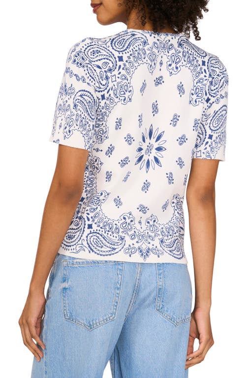 Vince Camuto Bandana Sweater T-shirt In Antique White