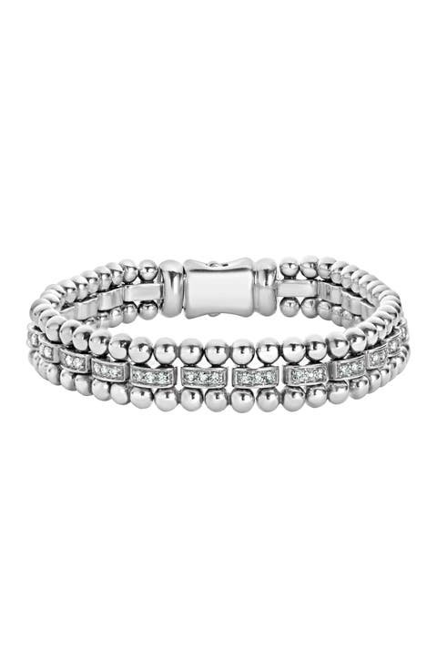 Caviar Spark Diamond Link Bracelet