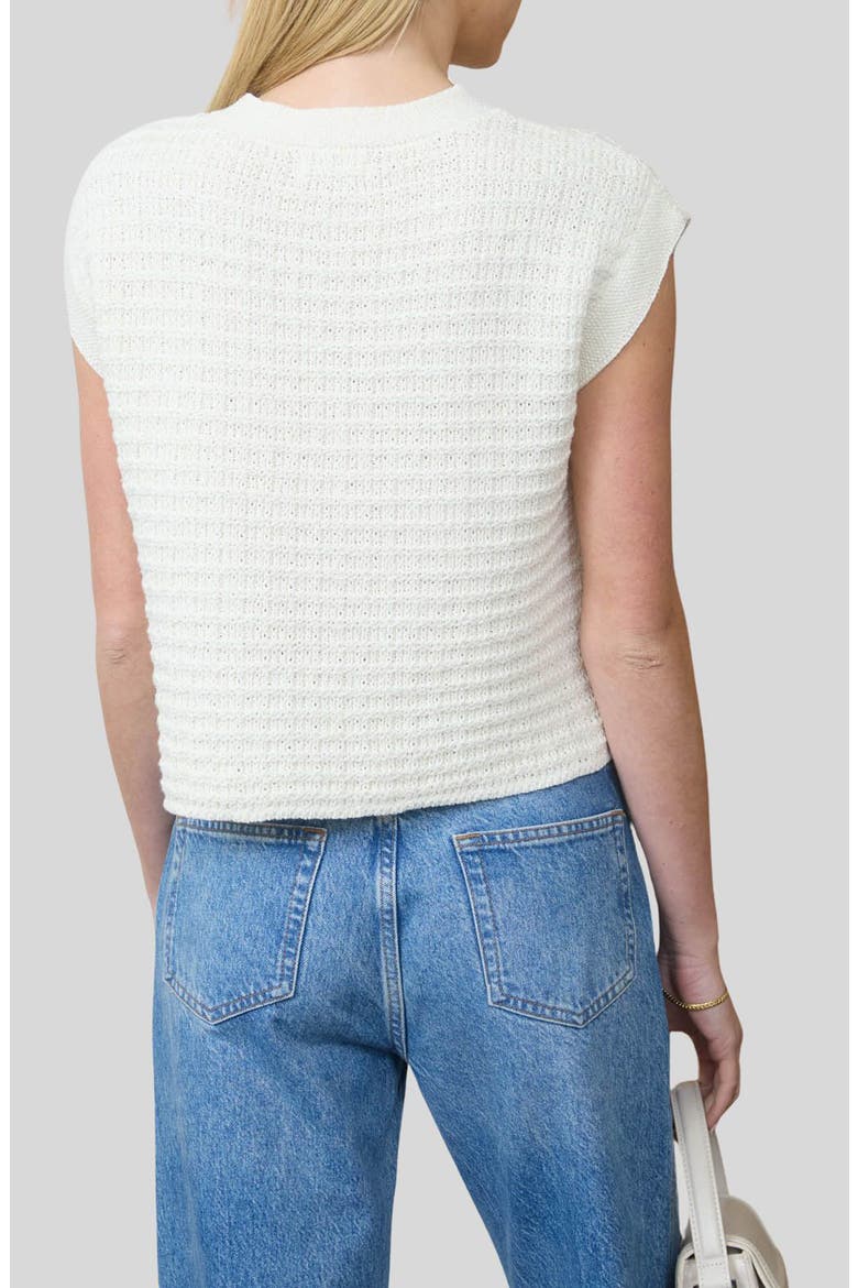 Cap Sleeve Button Front Cardigan, Alternate, color, IVORY