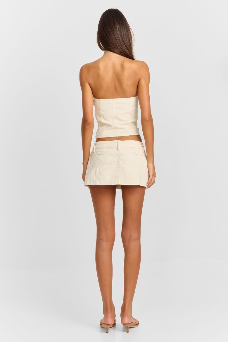 Elira Mini Skirt, Alternate, color, Cream