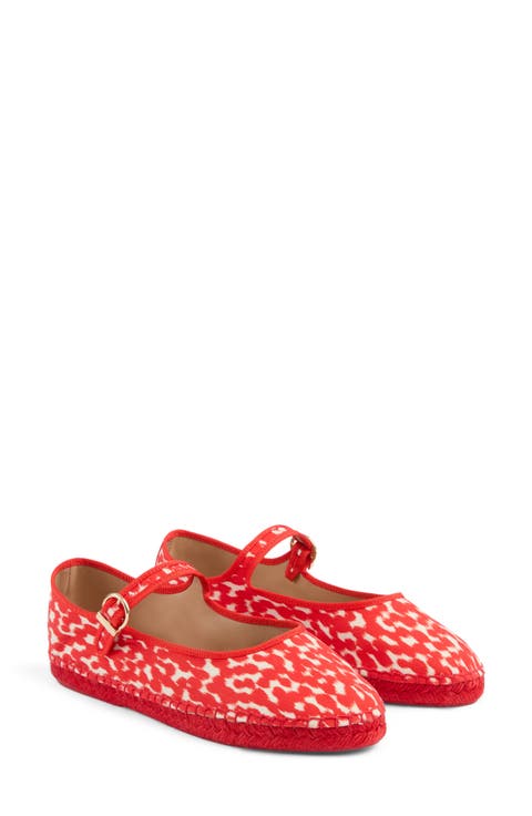 Emmie Mary Jane Espadrille Flat (Women)