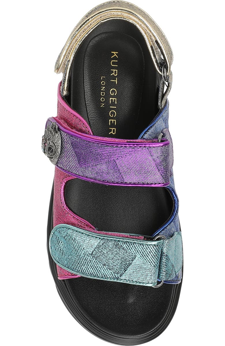 Kurt Geiger London Kids' Mini Orson Slingback Sandal, Alternate, color, Denim/ Multi