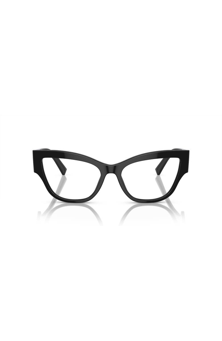 Dolce&Gabbana 53mm Cat Eye optical glasses, Alternate, color, Black