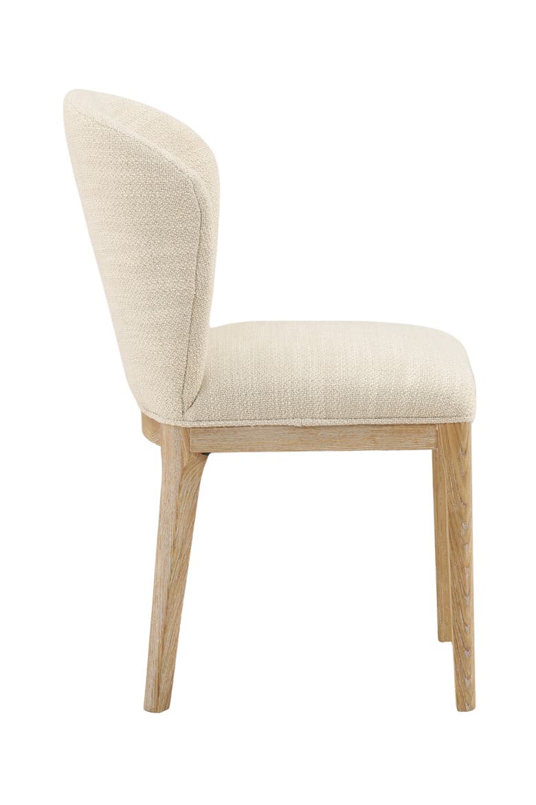 Keiran Upholstered Dining Chair with Ash Wood Frame, Alternate, color, Oatmeal