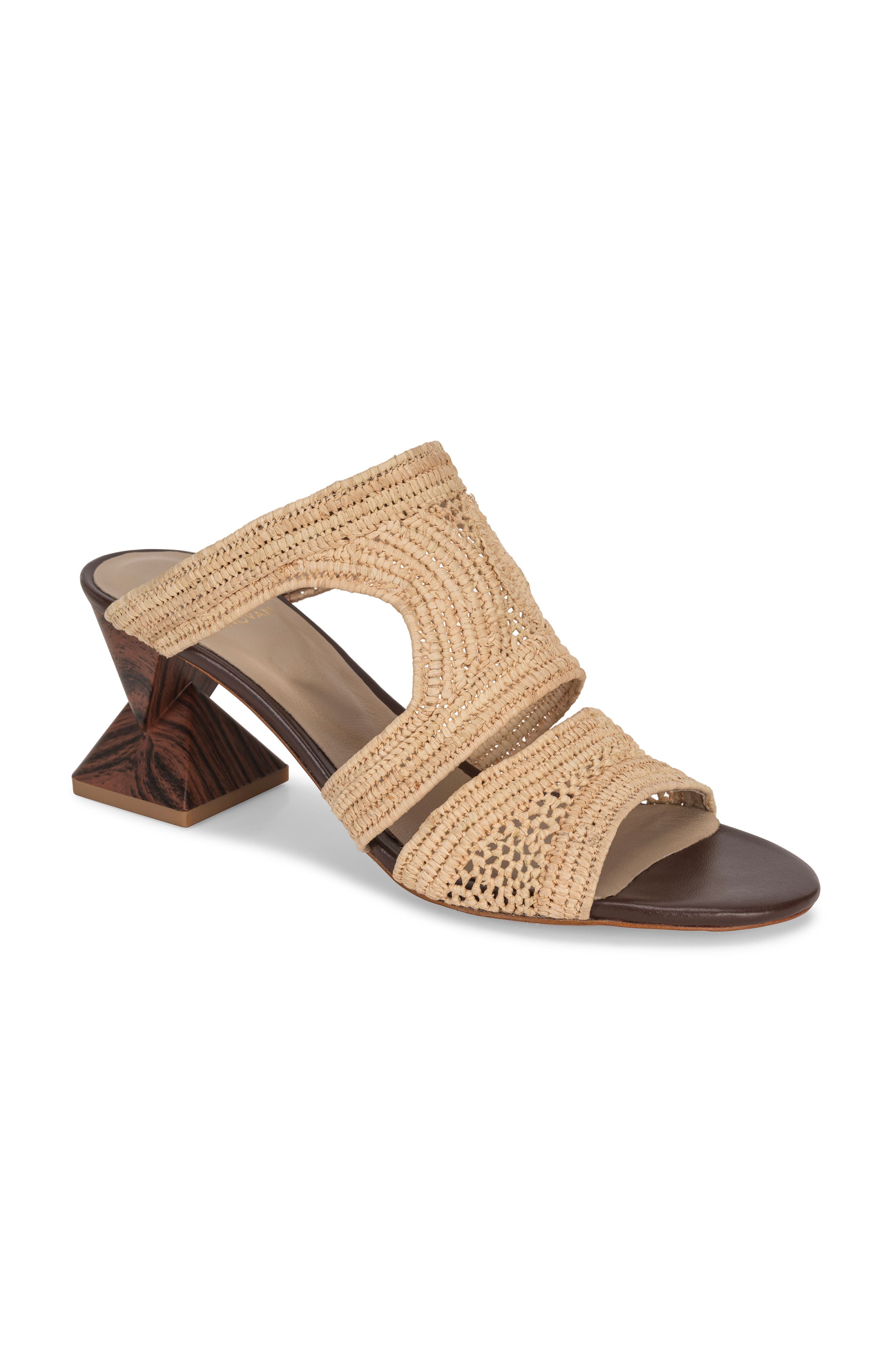 Chris Donovan Footwear Glade Sandal, Alternate, color, Natural Raffia