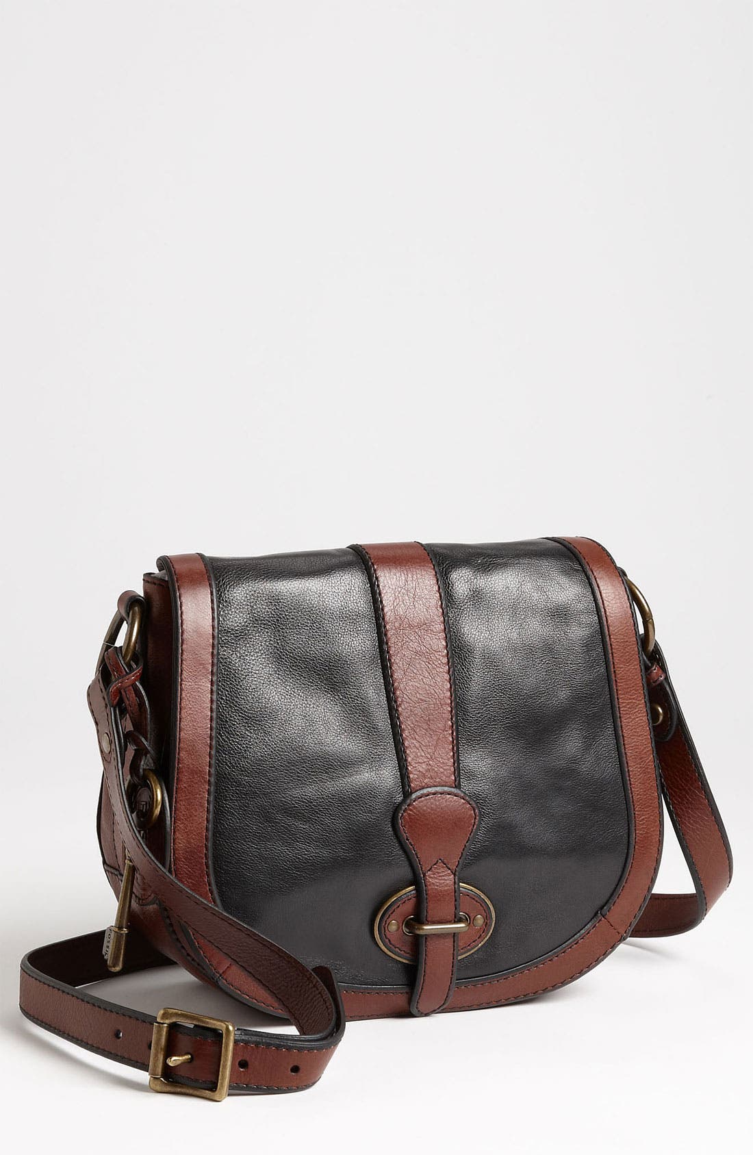 'Vintage Re-Issue' Crossbody Bag, Main, color, BLACK/ BROWN