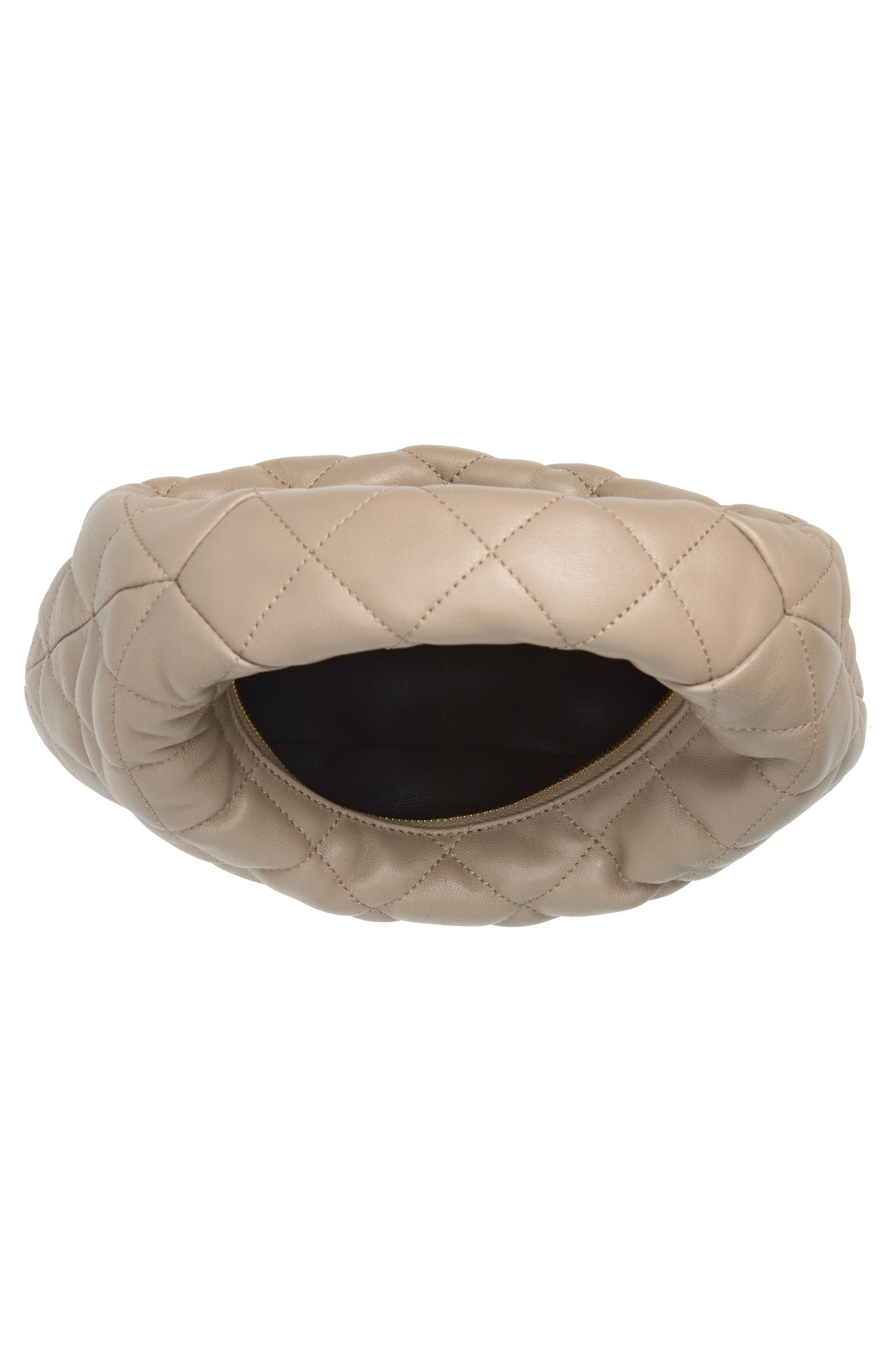Baby Icare Quilted Leather Hobo Bag, Alternate, color, DARK BEIGE