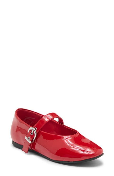 Kids' Morgan Faux Leather Mary Jane Flat