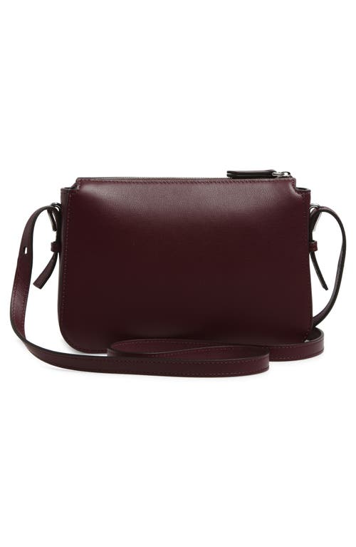 Mulberry Clovelly Leather Crossbody Bag In Burgundy