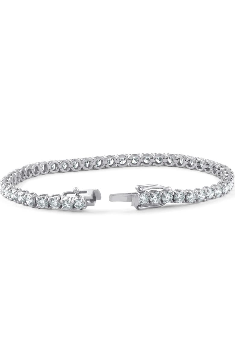 Bliss Diamond 7ct Diamond Tennis Bracelet 14K Gold Women's 7" Round Cut, Alternate, color, 
