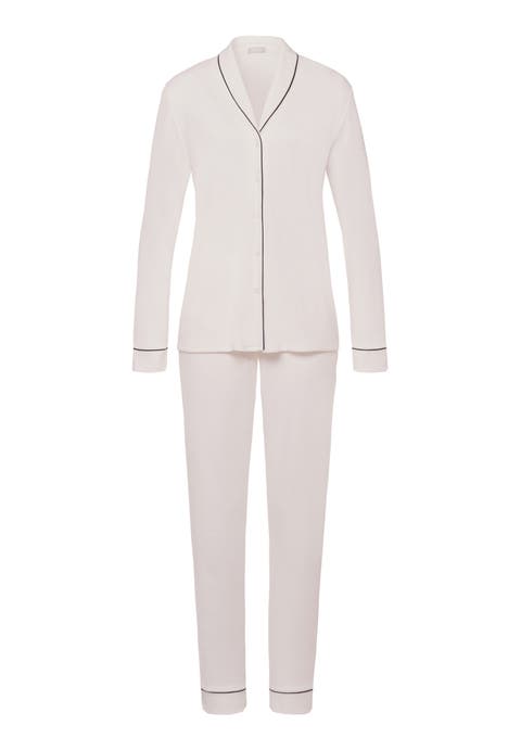 Natural Comfort Tencel Long Sleeve Button Front Pajama Set