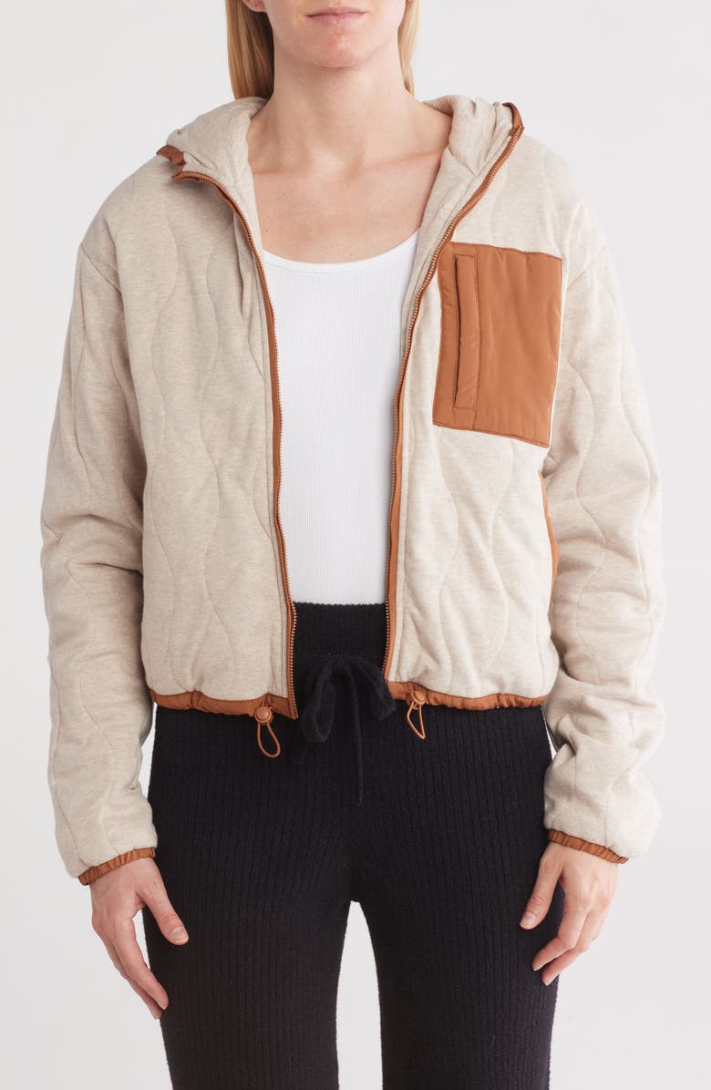 Spiritual Gangster Onion Quilted Hooded Jacket, Main, color, 