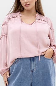 City Chic Drama Queen Ruffle Top