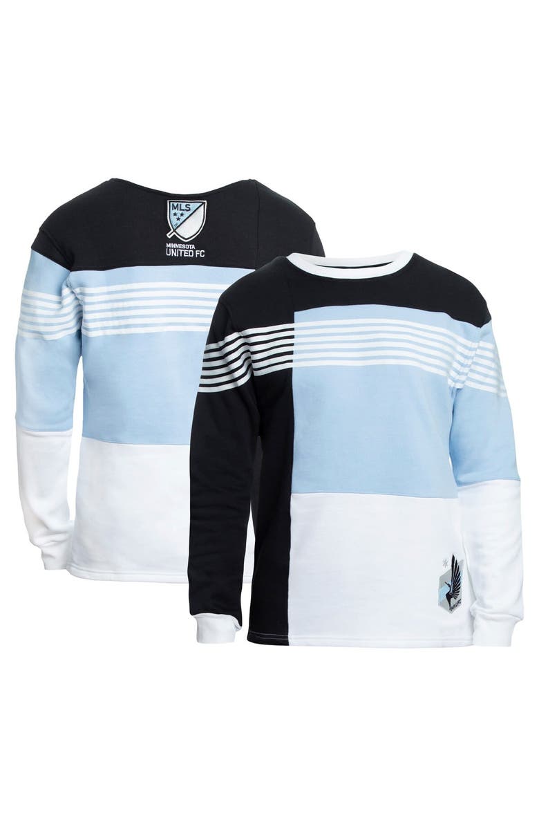 GRUNGY GENTLEMAN Men's Grungy Gentleman Black Minnesota United FC Color-Block Pullover Sweatshirt, Main, color, Black