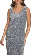 Donna Karan New York Sequin Velvet Tank
