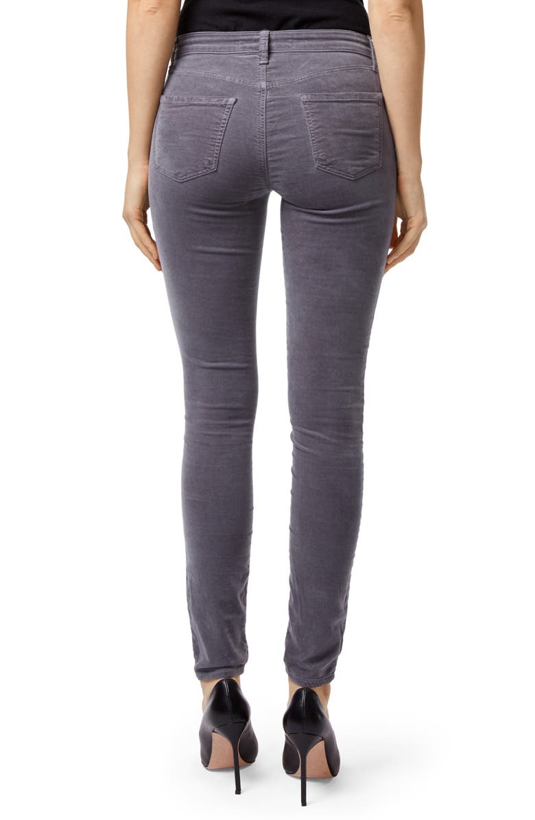 J Brand '815' Mid Rise Velveteen Super Skinny Jeans, Alternate, color, 