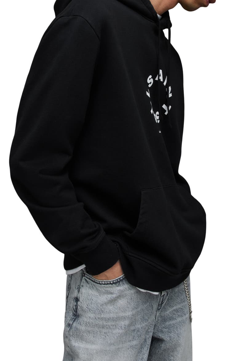 Tierra Pullover Graphic Hoodie, Alternate, color, JET BLACK