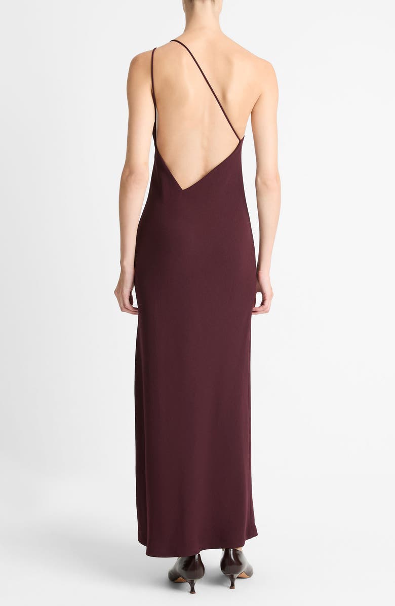 Vince One-Shoulder Slipdress, Alternate, color, Cherry Night