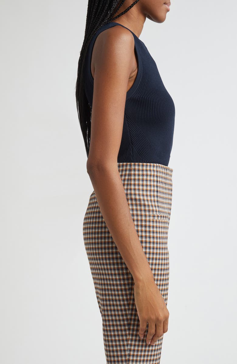 Veronica Beard Rib Sweater Tank, Alternate, color, Navy