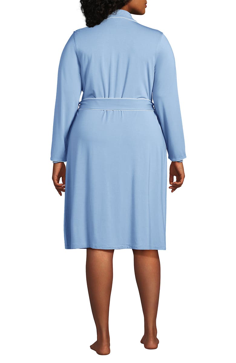 Lands' End Cooling Robe with Piping, Alternate, color, 