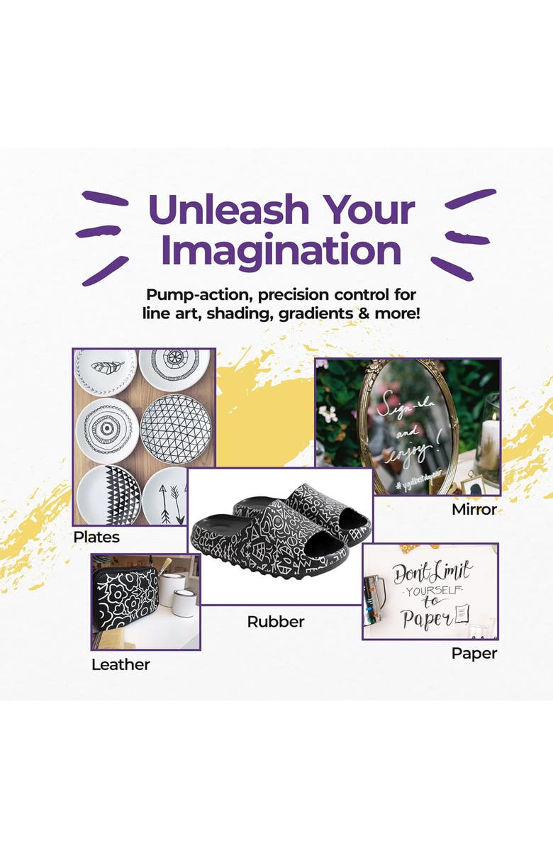 Pintar Acylic Paint Markers 12 Pack, Alternate, color, Multicolored