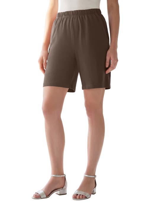 Plus Size Soft Knit Pull-On Short (Plus)