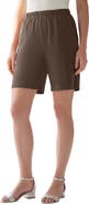 Roaman's Plus Size Soft Knit Pull On Short