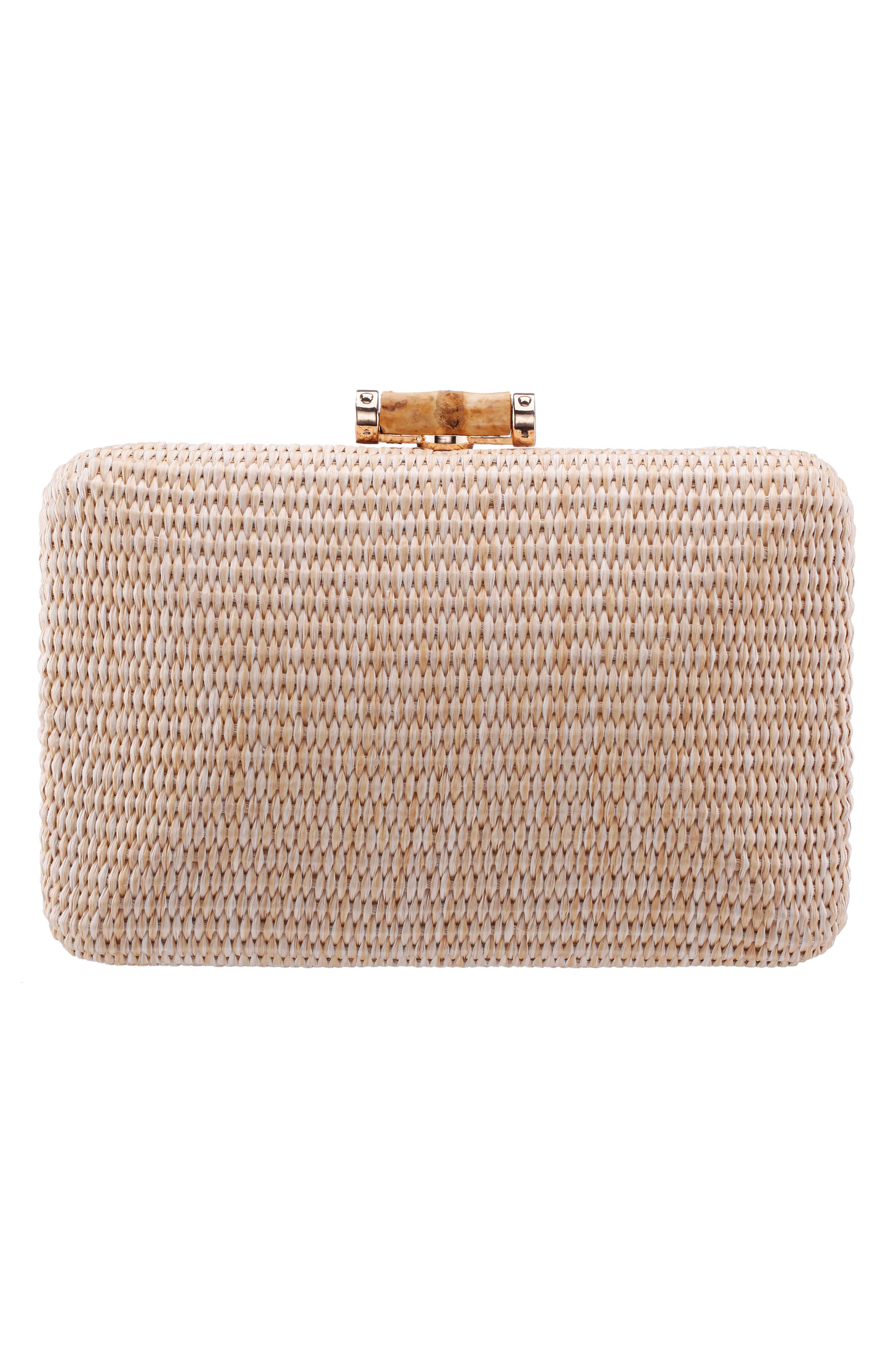 Nina Malia Frame Clutch, Alternate, color, 