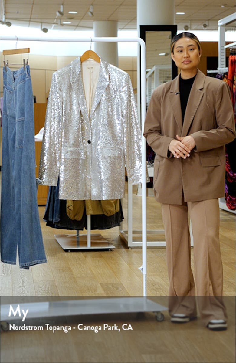 Single Breasted Sequin Blazer, sales video thumbnail