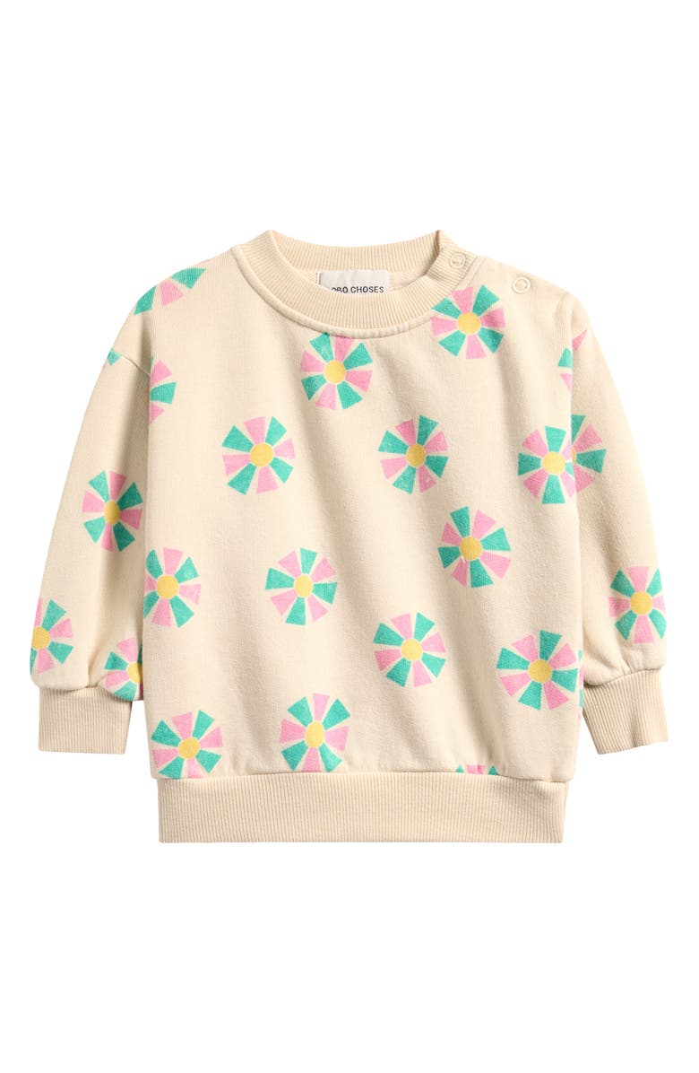 Bobo Choses Kaleidoscope Print Cotton Sweatshirt, Main, color, White
