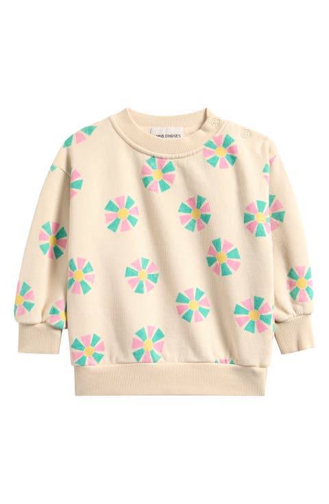 Kaleidoscope Print Cotton Sweatshirt (Baby)