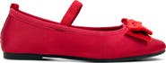 Yosi Samra Kids' Miss Emory Satin Mary Jane Flat