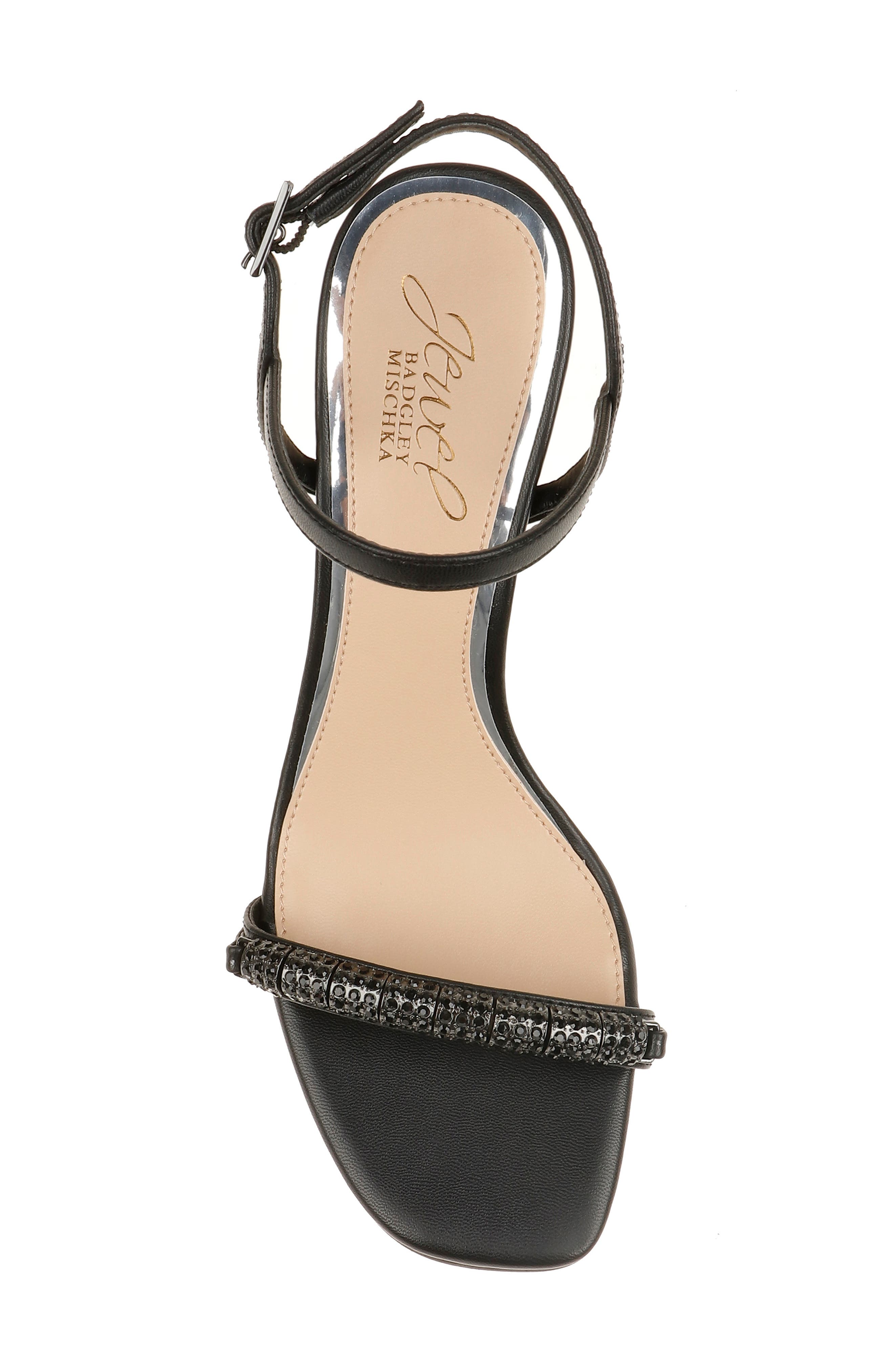 Jewel Badgley Mischka Charlee Block Heel Sandal, Alternate, color, 