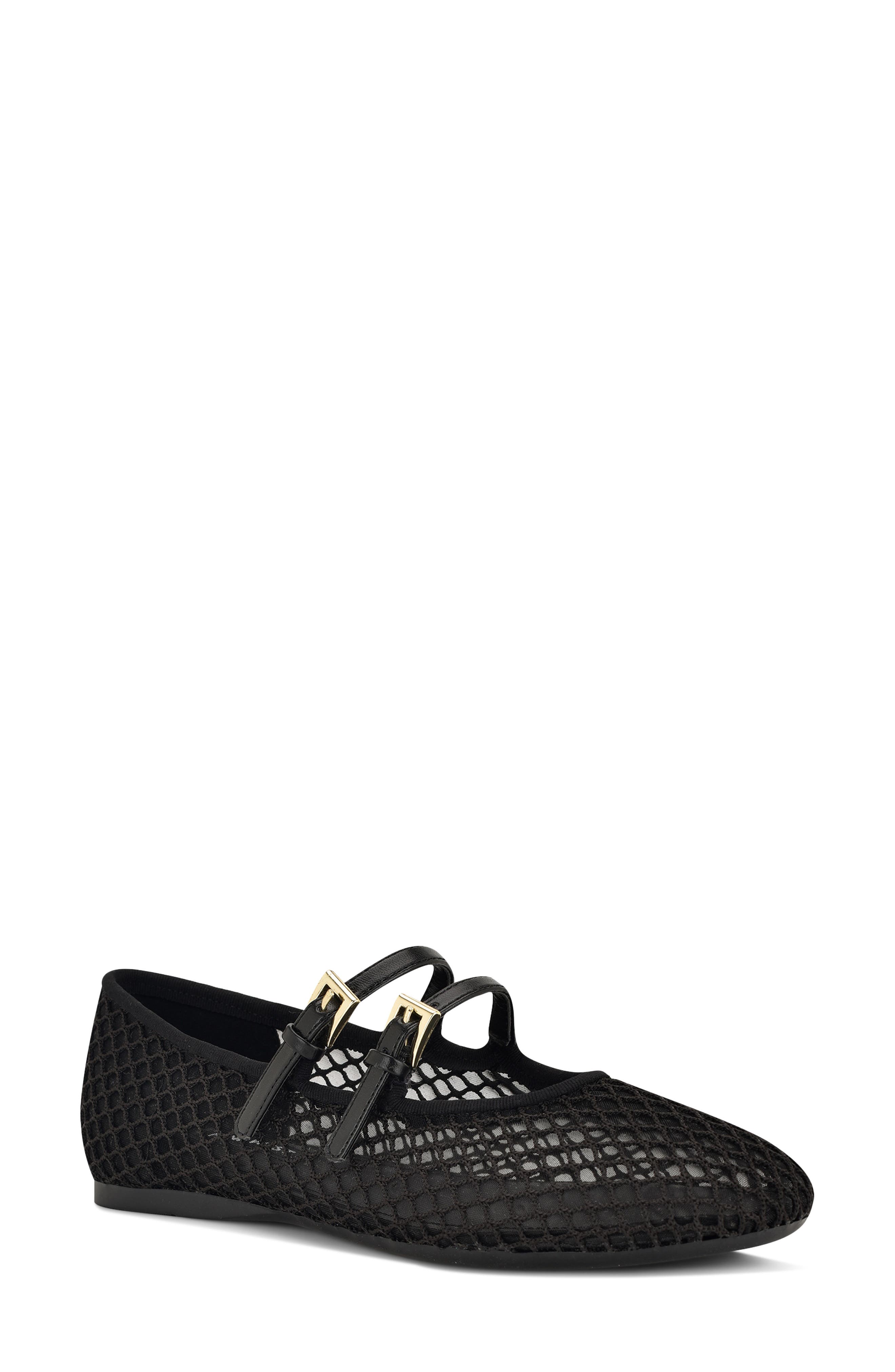 Nine West Keira Mary Jane Flat, Main, color, Black
