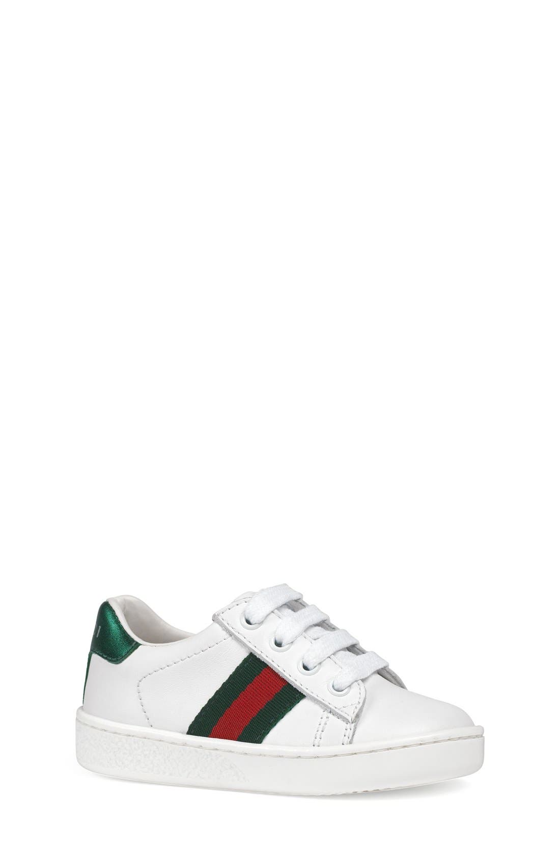 Ace Sneaker, Main, color, WHITE/ GREEN