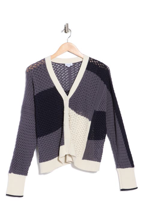 Addy Colorblock Cotton Cardigan