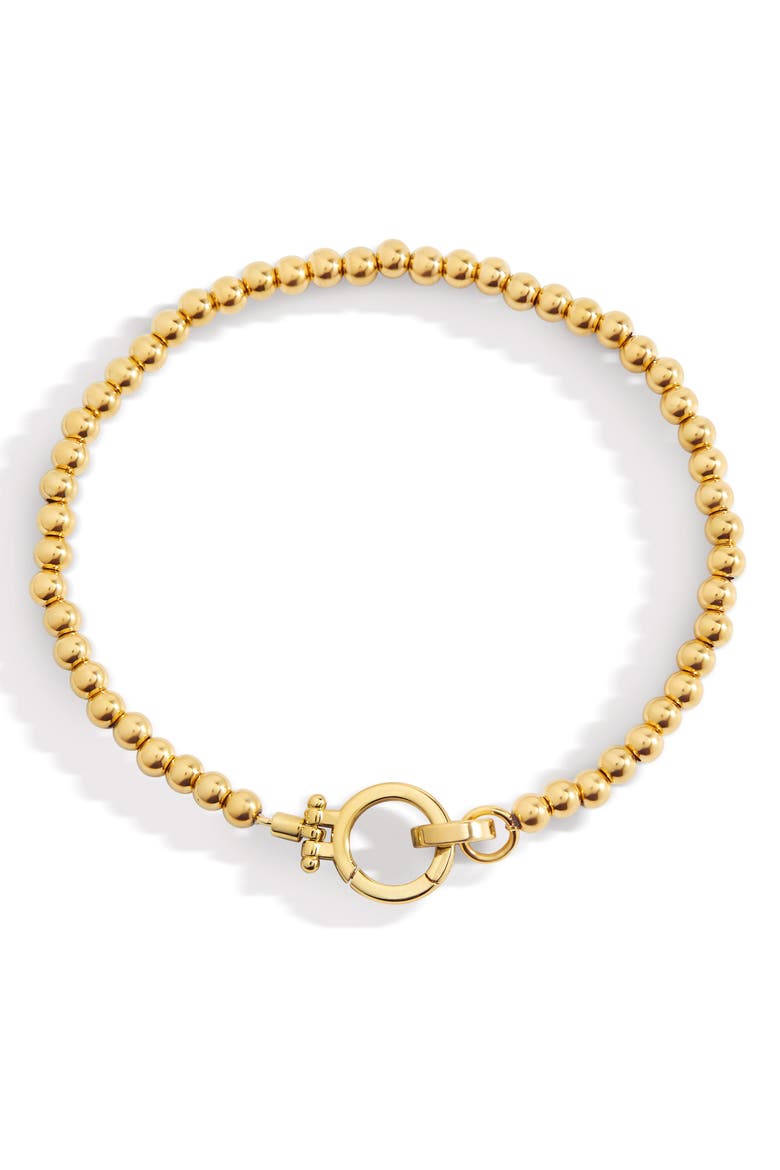 Mint Beaded Bracelet, Main, color, Gold-Tone